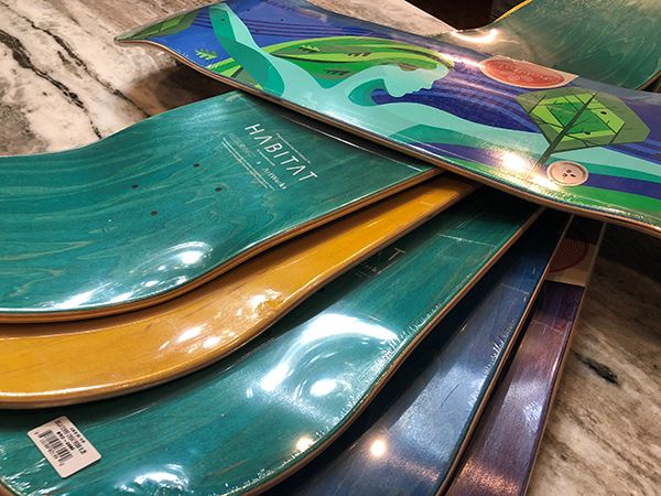skateboard decks