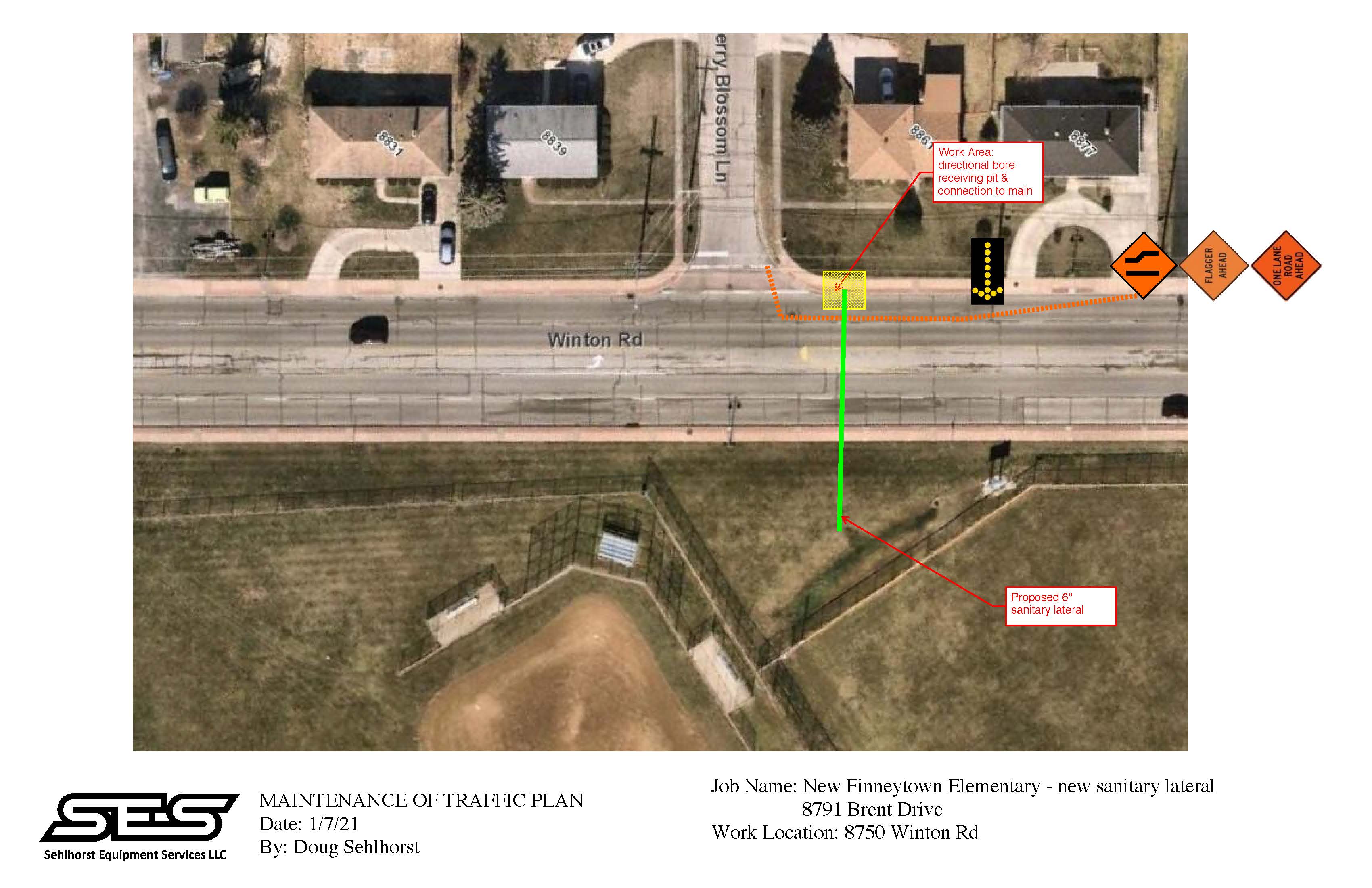 8750 Winton Rd Work Area MOT plan REVISED
