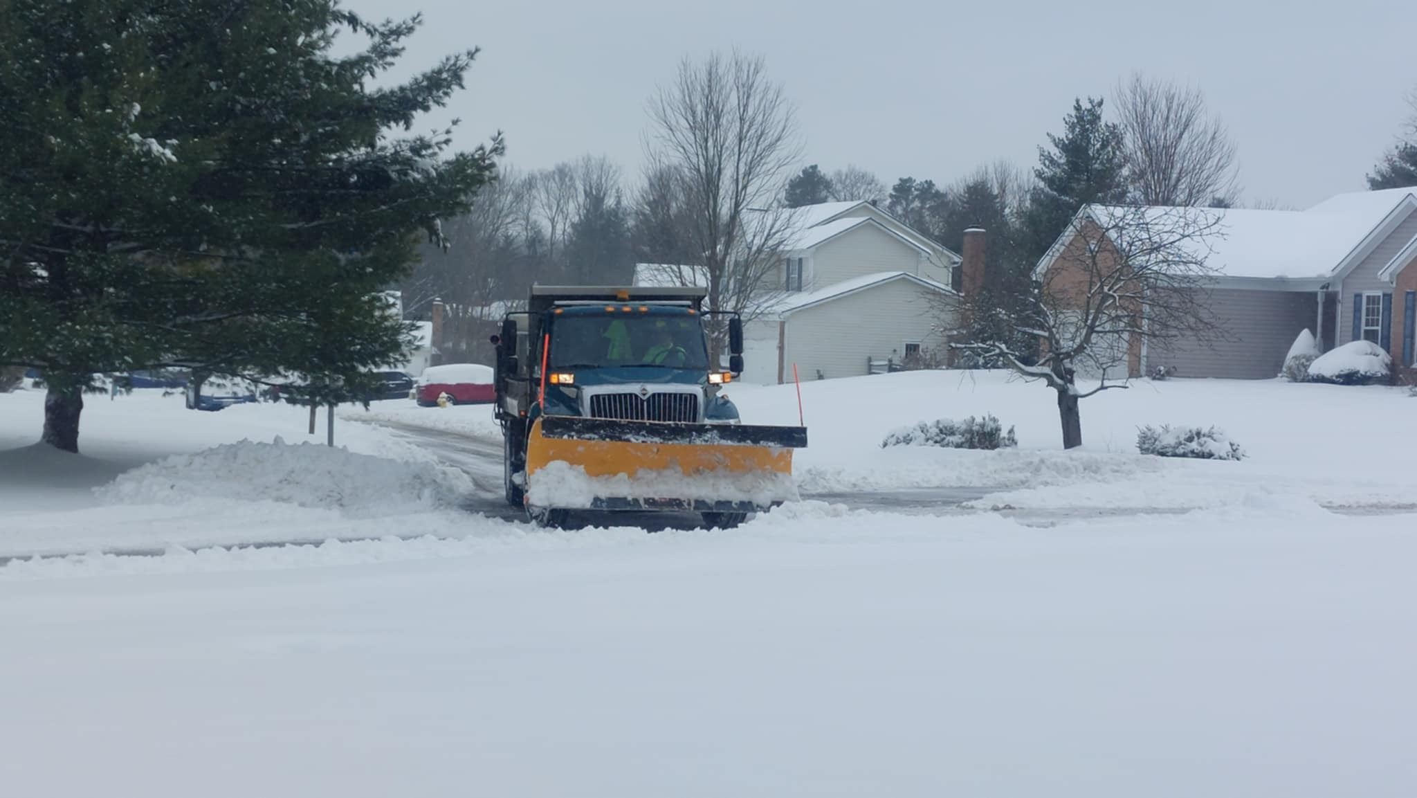 Snow Plow In New Burlington