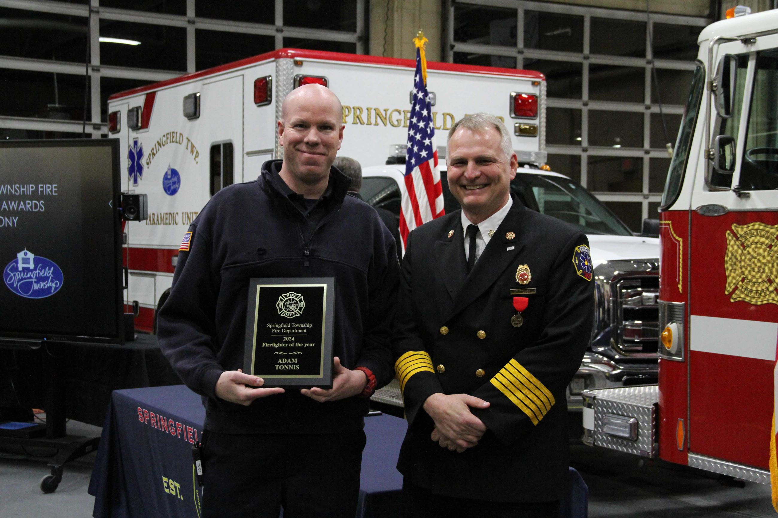 Adam Tonnis Firefighter of the Year