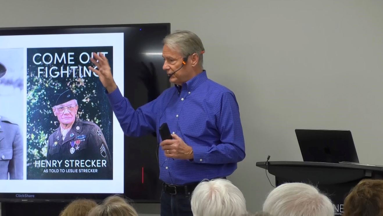 Rick Kennedy addressing a crowd
