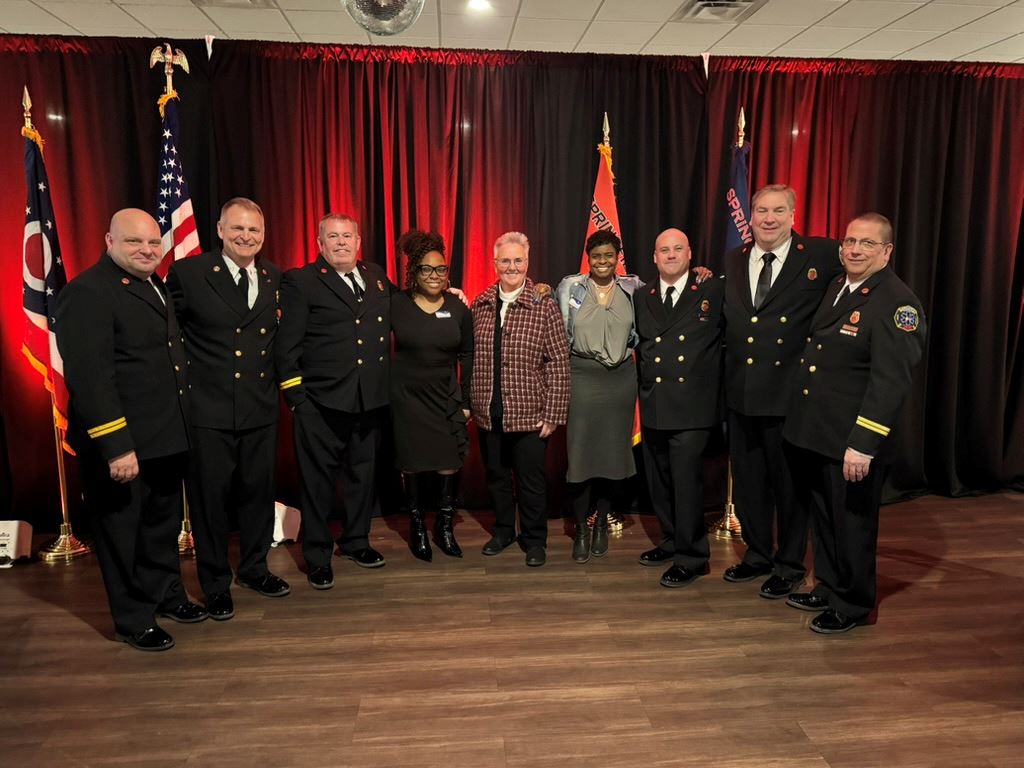 Township Trustees with Fire Chief and Captains